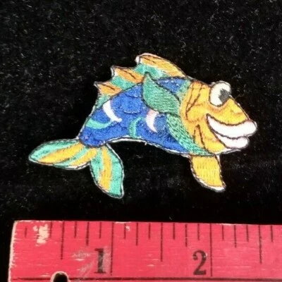 Fish iron on patch