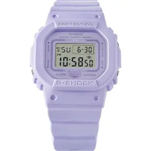 【CASIO 卡西歐】G-SHOCK 薰衣草紫方形女錶(GMD-S5600BA-6)