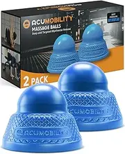 Acumobility Massage Ball Roller 2 Pack - Trigger Point - Massage Balls Massage Ball - Foot Massage Ball - Physiotherapy Ball (Gravure Pressure)