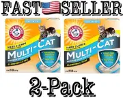 2-Pack Arm & Hammer Multi-Cat Clumping Litter Unscented 20lb Each
