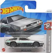 Hot Wheels - DMC Delorean - HW Rolling Metal 3/5 - HTF28 - Short Card - TH Treasure Hunt - Mattel 2024-1:64