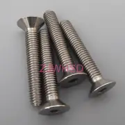 4pcs M5 x 30 mm Titanium Ti Screw Bolt Allen Hex Socket Flat Head AerospaceGrade