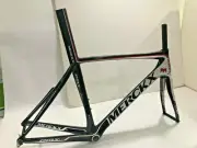 EDDY MERCKX Racing Frame Carbon EMX-7 With Fork Black White 56