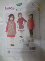 New Uncut Burda sewing pattern 9428 TODDLER GIRL Size 2-7