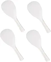 TIDTALEO 4Pcs Non Stick Rice Spoons Rice Scoopers for Home Kitchen Restaurant Use Ergonomic Handle for Family and Friends