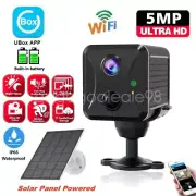 Mini Camera Solar Panel WIFI 1080P HD Night Vision Waterproof Home Security Cam