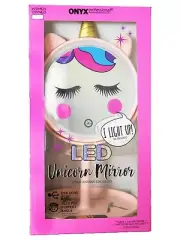 Onyx Professional Light-Up LED Unicorn Makeup Mirror and Organizer