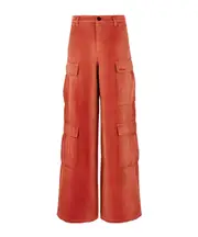 Heron Preston High-Waisted Wide-Leg Cargo Pants S,XS,M Red
