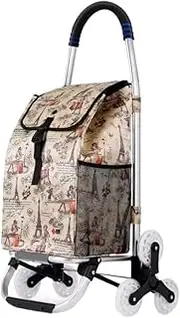 Grocery Shopping Cart Shopping Trolley Folding Shopping Trolley With Removable Waterproof Oxford Cloth Shopping Bag Shopping Cart For Laundry Grocery Folding Shopping Trolley Shopping Cart(B,6 wheels)