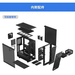 Fractal Design Meshify 2 Compact Black Solid 機殼 靜音版 黑色 官方旗艦館