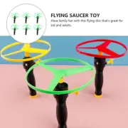 6pcs Flying Disc propeller Toys Kids Helicopter Pull String Flying SaucersM~IL
