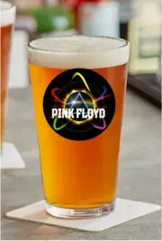 Pink Floyd (Orbit) - Rock and Roll - 16oz Pint Beer Mixing Glass Pub Barware 25