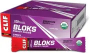 CLIF BLOKS - Mountain Berry Flavour - Energy Chews - Non-GMO - Plant Based - Fas