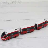 在飛比找蝦皮商城精選優惠-電動火車頭高鐵動車兼容木質軌道車木制火車米兔小米木頭軌道玩具