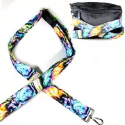 Rainbow Geode Guitar Style Bag Strap - Colorful Guitar Style Bag Strap