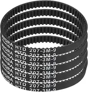 uxcell 5pcs HTD-3M Rubber Timing Belt 69 Teeth, 207mm Pitch Length x 6mm Width x 2.4mm Height, Closed Loop Pulley Timing Belt