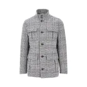[HERNO] HERNO Prince of Wales wool-blend field jacket Man 50 50 Black