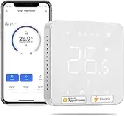 Meross Smart Electric Thermostat, Underfloor Heating, WLAN Room Thermostat Compatible with HomeKit, Alexa and Google, Voice Mission, Remote Control and Schedule, LED Touchscreen Digital
