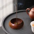 Bowl Type Mini Incense Holder Wooden Bowl Shape Censer Home Decoration