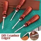 Leather Edger Skiving Craft Edge Cutting Tool V-Shaped Blade Handicraft Tool DIY