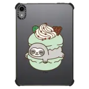 iPad mini (6th gen) iPad Impact Case Cute Sloth in Mint Macaron with Chocolate - Kawaii Animal with Sweet Food & Fruit