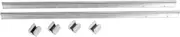 Linear Rail Slider Set, 800mm 4pcs SBR12UU Fully Support Linear Bearing Rail Slide Guide Shaft, 12mm Diameter Shaft Linear Rail for Automated Machines DIY CNC Routers Lathes Mills