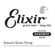 Elixir 14125 Nanoweb Phosphor Bronze .025 Gauge Guitar String