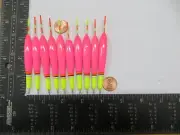 10 NEW WOOD SLIP FLOATS / BOBBERS PANFISH ICE FISHING NO FREEZE UP ON LINE B17