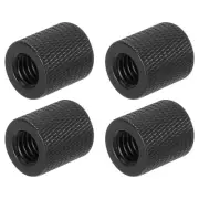 4Pcs Mic Stand Adapter 3/8 Female to 3/8 Female Thread Screw Aluminum Alloy