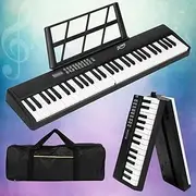 61 Keys Foldable Electronic Piano Keyboard Digital Electric Portable with Carry Bag