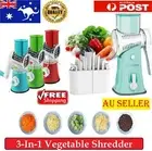 Vegetable Fruit Slicer Cutter Shredder Food Manual Rotary Grater Chopper HQ