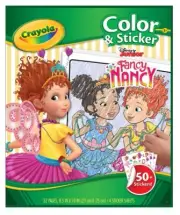 Crayola Fancy Nancy’s Color Book & Sticker Activity Book w/ 32 Pgs & 50 stickers