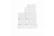 Kingtex 550gsm Cotton 7 Pce Towel Set White