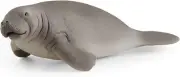Schleich Wild Life Realistic Manatee Figurine - Authentic and Highly Detailed An