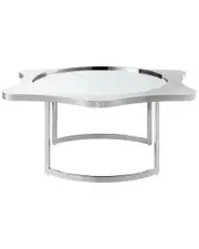 Inspired Home Caris Silver Coffee Table