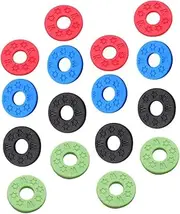 Vaguelly 16Pcs Non Skid Guitar Strap Lock Pads Replacement Gaskets for Bass Ukulele Durable and Practical Guitar Supplies Secure Your Straps with Ease Present for Musicians