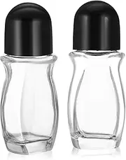 OATIPHO 2pcs Roller Ball Container Refillable Glass Bottles for Essential Oils Perfumes and Cosmetics Travel Dispenser for Even Application and Versatile Use