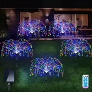 QOCNAM Solar Garden Lights, 5 Pack 120 LED Waterproof Solar Firework Lights a...