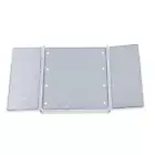 Makeup Mirror 3 Folds Portable Makeup Mirror With Light For Countertop