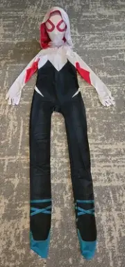 Gwen Stacy Spider-Girls Jumpsuit Costume w Mask, Girls Size 10/ 140cm Ages 9-10.