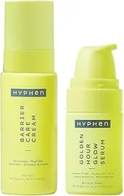 Hyphen Daily Night-Care Routine for Combination & Oily Skin with Face Serum & Barrier Care Cream | Glow & Moisturize Skincare Essentials | Rich in Ceramides, Niacinamide & Hyaluronic Acid | Pack of 2