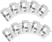 YOSADIER 10pcs Metal Drill Belt Clip Hook with Screws Tool Belt Clasp for Electric Drill Impact Wrench and Screwdrivers Sturdy Organization for Power Tools