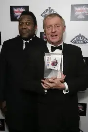 Lenny Henry Chris Tarrant pose awards room Outstanding Contributio- Old Photo 2