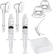 Gipizi Inverted Nipple Corrector Puller 2 PC Aspirator Women Suckers for Flat Nipples