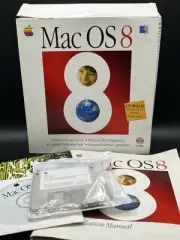 Vintage Apple Mac OS 8 Original Software Manual PC Computer Disk (Complete)