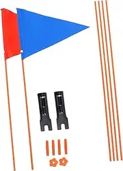 OHPHCALL 2 Sets Bike Trailer Flags Outdoor Bike Bicycle Safety Flag Advertising Bike Flag Dune Flag Bicycle Warning Flags Cycling Warning Flags Bike Cycling Flag Polyester Kayak Suv Child