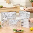10Pcs Leakproof Freezer Stand Up Bag Reusable Food Bag New Zip Lock Bag