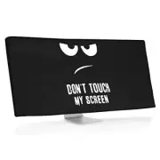 Computer Monitor Cover Compatible with 34-35" Monitor - Don't Touch My Screen...