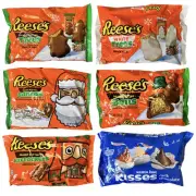 Peanut Butter Cup Christmas Themed Candy | Nutcracker, Santa, Bells, Trees and S
