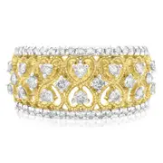 Paris 14ct Yellow Gold with Round Cut 3/4 CARAT tw of Diamonds Ring